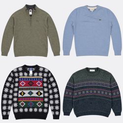 Northface Fleece L.L. Bean Lacoste Knitwear Sweate..
