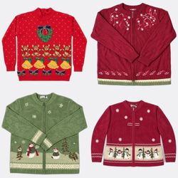 Wholesale Vintage Christmas Sweaters Bundle | 10pc..