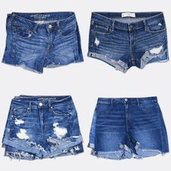 💥 RV5086 Branded Denim Shorts