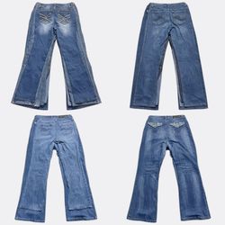 Jeans in denim a gamba bootcut