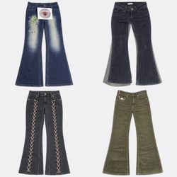 Y2k bootcut Flare Jeans WR-2831B19
