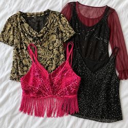 Women's Embellished and Beaded Tops