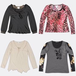 Y2K Women Printed Blouses