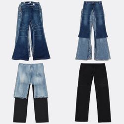 CR13081 Vintage True Religion Flare and Straight J..
