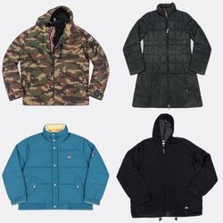 CR13445 Vintage Mix Branded Puffer Jackets