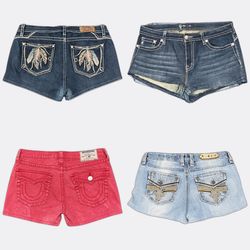 Short en jean Miss Me Rock Revival