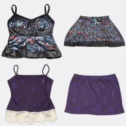 Women’s Y2K Matching Set – Trendy Tops & Skirts