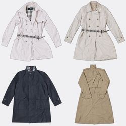 Burberry Check Lined Trench Coats