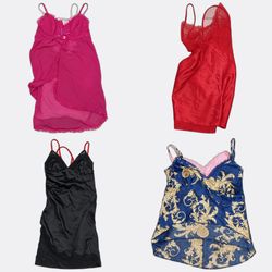 Y2k Slip Dresses with Lace Trim and Camisoles