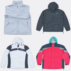 The North Face Columbia Windbreakers