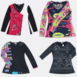 Y2K Printed Long Sleeve Tops