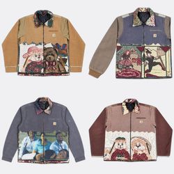 Upcycled Carhartt Tapestry Workwear Jackets Polo R..