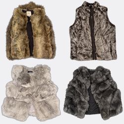 Faux Fur Waistcoats Selection