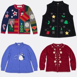 Vintage Christmas & Cottagecore Sweater Bundle | 1..