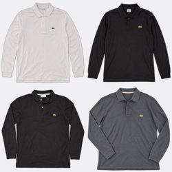 Lacoste Short and Long Sleeve Polo Shirts