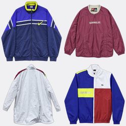 Nike Adidas Windbreakers / Track Jackets