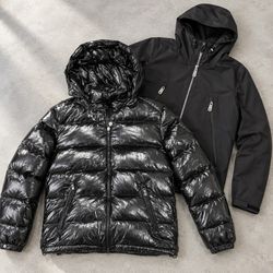 Moncler Black Outerwear Jackets