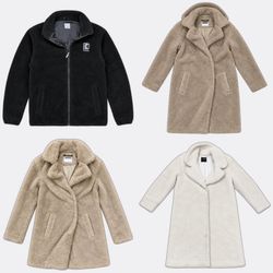 Cute Unisex Bear Fur Coats