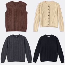 1045 aran wool sweaters