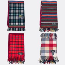 Barbour Tartan and Solid Scarves