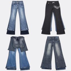 Mix branded bootcut Jeans (J-0055)