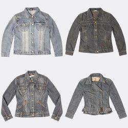 Y2K Button Up Denim Jackets