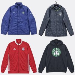 Nike adidas Football Club Jackets