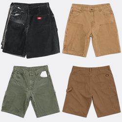 CR12856 Upcycled Dickies Double knee Shorts