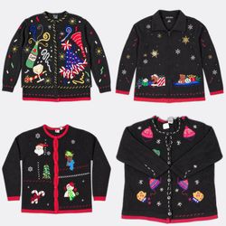 Wholesale Vintage Christmas Sweaters Bundle | 10pc..