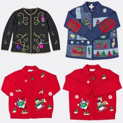 Wholesale Vintage Christmas Sweaters Bundle | 10pc..