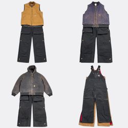 Carhartt ワークウェア ダンガリーズとベスト