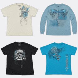 CR13094 Vintage Skull T-Shirts