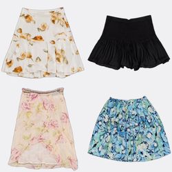 Women's Floral and Pleated Skirts and Dresses