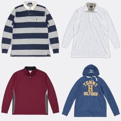 Mixed Branded Polo Shirts Long sleeves