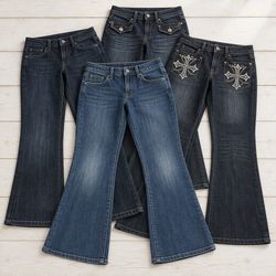 Mixed Women's Embellished Bootcut Jeans