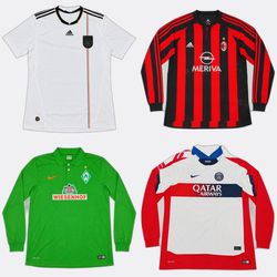 Nike Adidas Football Shirts