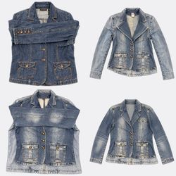 Y2K Gap INC International Concepts Denim Jackets R..