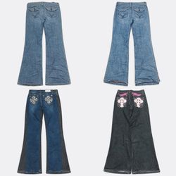 Bootcut Denim Jeans #10107