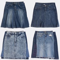 Denim Mini Skirts