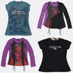 CR13690 Vintage Harley Baby Tees Bundle