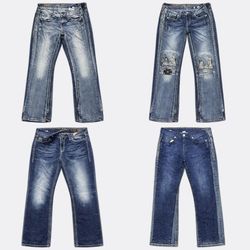 Miss Me Rock Revival Flare Jeans