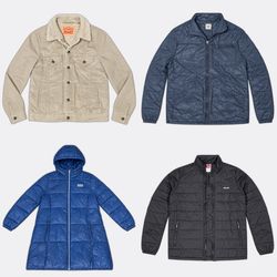 Levi's Lee Casual and Puffer Jackets