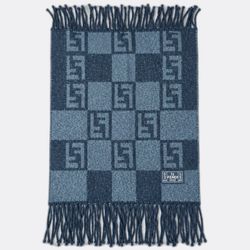 Fendi Logo Print Patterned Scarves