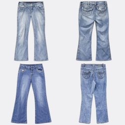Y2K bootcut embroidered Denim Jeans