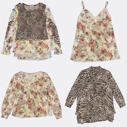 Y2k Grunge girls Printed Blouses and Tops