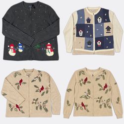 Wholesale Vintage Christmas Sweaters Bundle | 10pc..