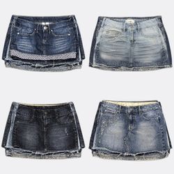 Women Denim Mini Skirts