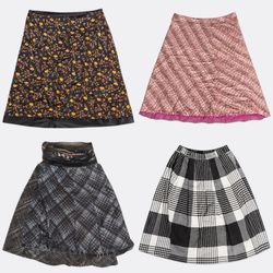 Patterned and Floral Women Skirts Bundle