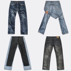 Jeans in denim Levi's 512 dritti e a gamba larga
