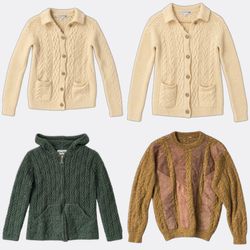 1044 Aran wool sweaters